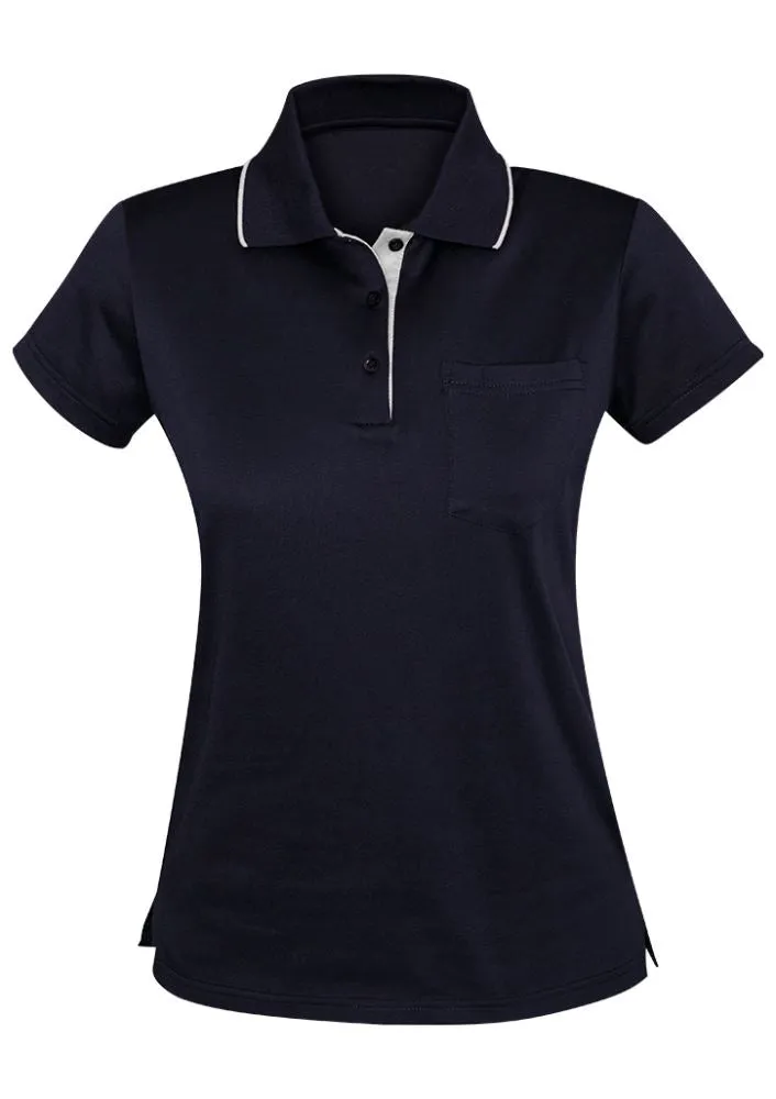 Advatex Ladies Swindon Polo - Navy/White - 8 - Biz Collection