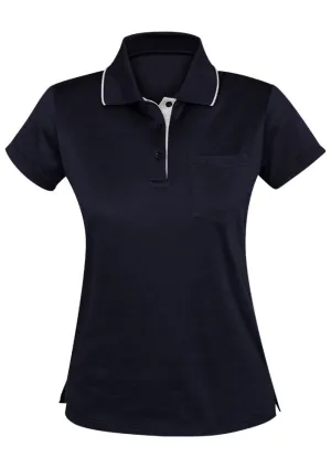Advatex Ladies Swindon Polo - Navy/White - 8 - Biz Collection