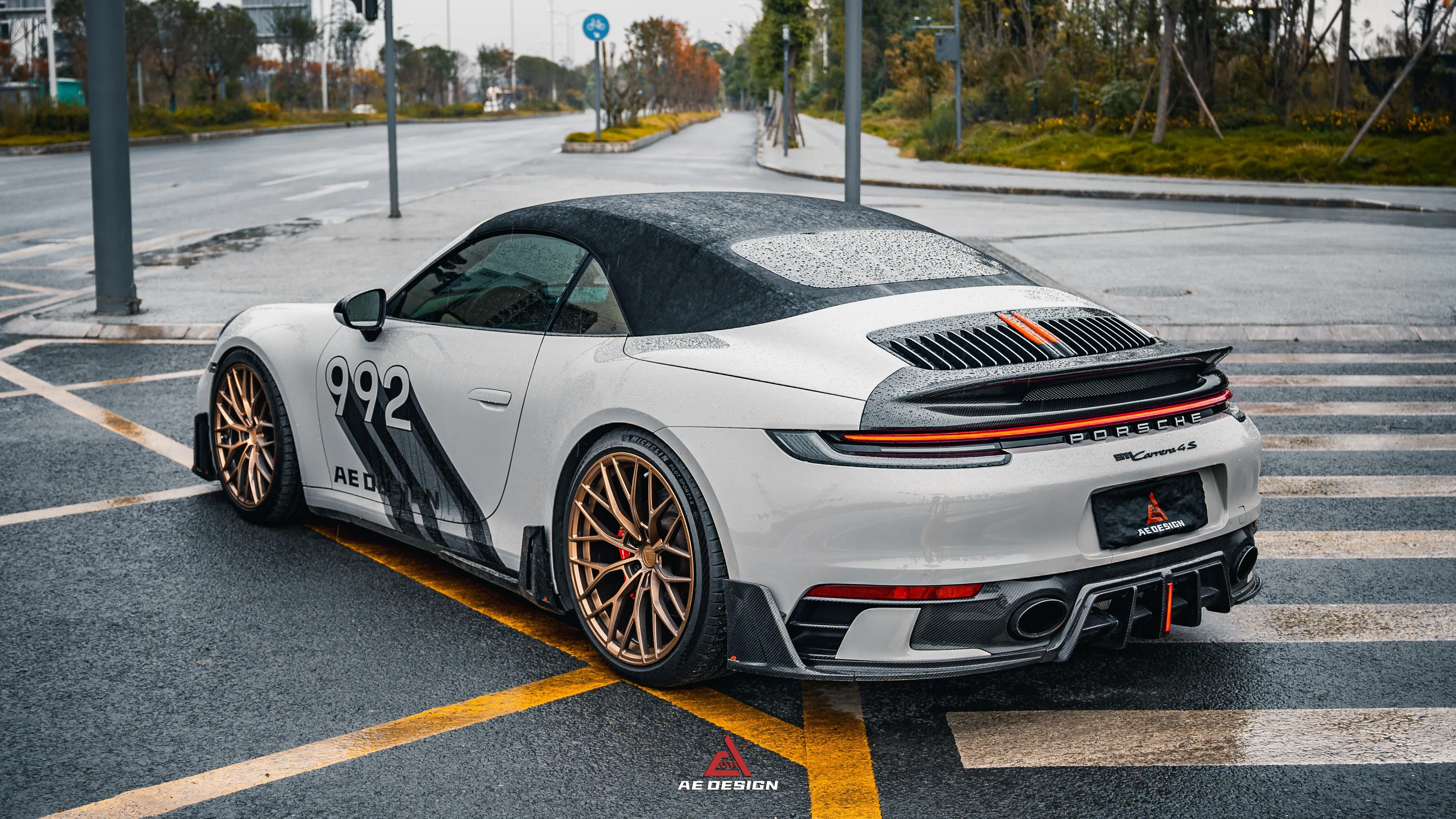 ArmorExtend Carbon Fiber AE Side Skirts for Porsche 911 992 Carrera/4/S/4S/GTS