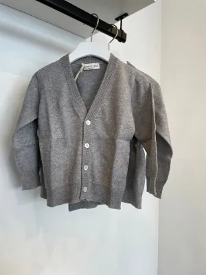 Babe & Tess Grey Melange Boy Cardigan