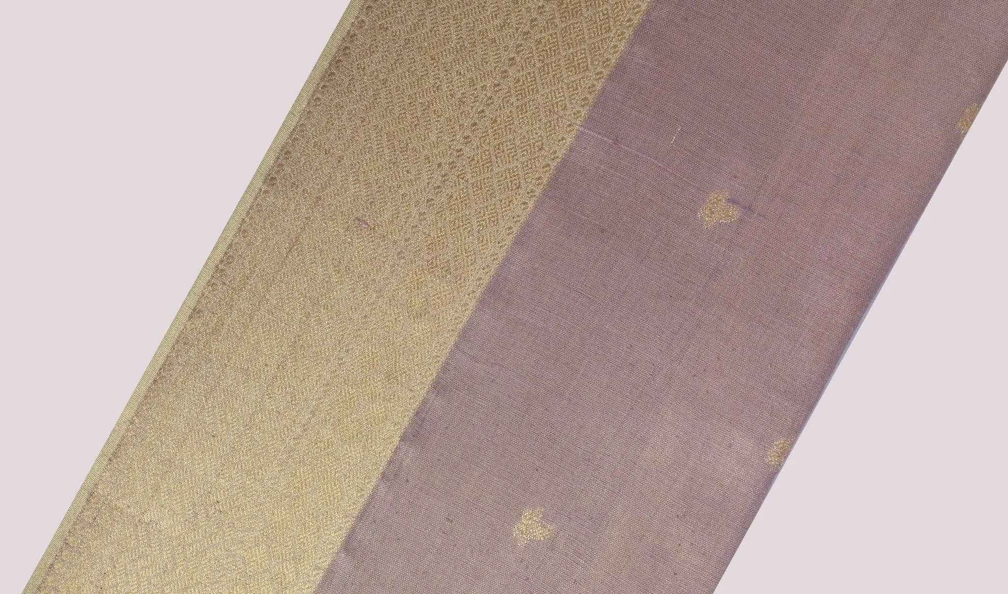 Banarsi Butte Silk Fabric - Purple