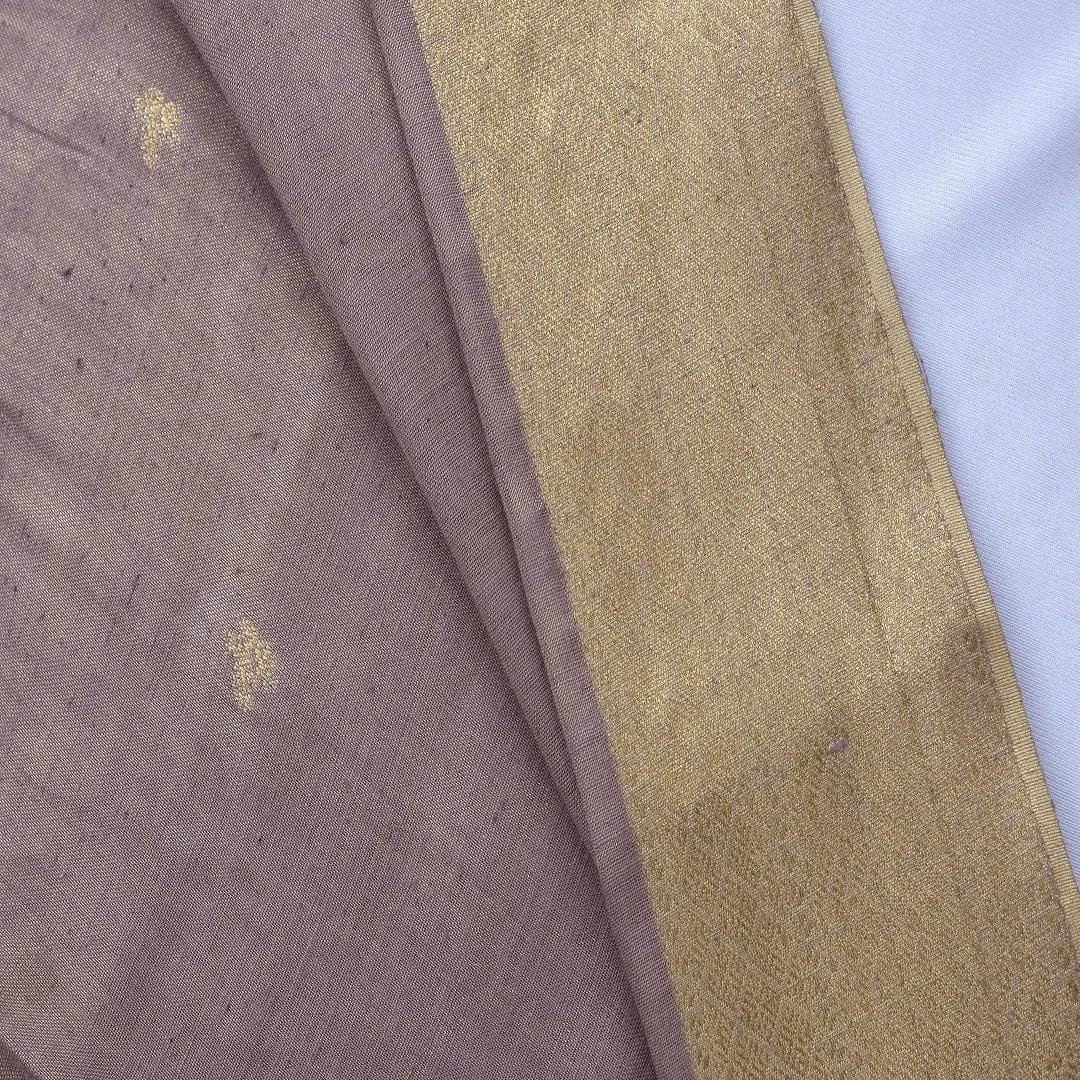 Banarsi Butte Silk Fabric - Purple