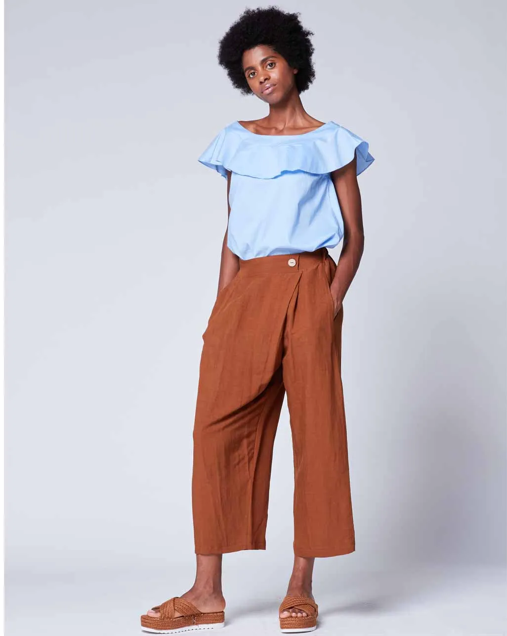 Bow Tie Back Bardot Top