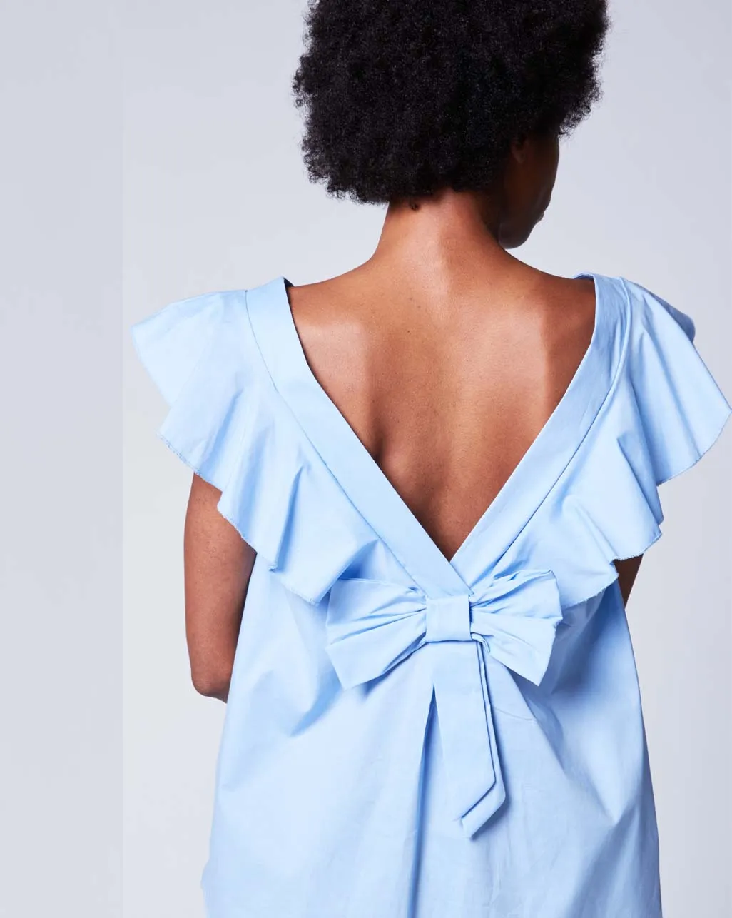 Bow Tie Back Bardot Top