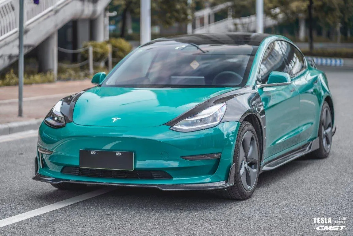 CMST Tuning V4 Side Skirts for Tesla Model 3 Performance/Base Carbon Fiber/FRP