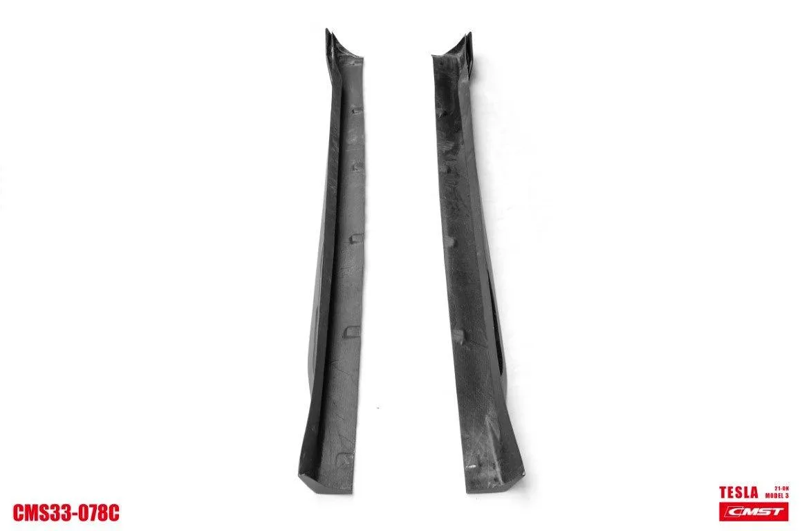 CMST Tuning V4 Side Skirts for Tesla Model 3 Performance/Base Carbon Fiber/FRP