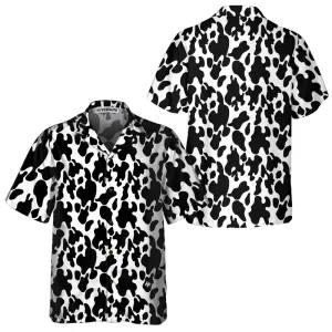 Cow Print Seamless Pattern Hawaiian Shirt, Cow Hawaiian Shirt, Cow Print Shirt For Men And Women