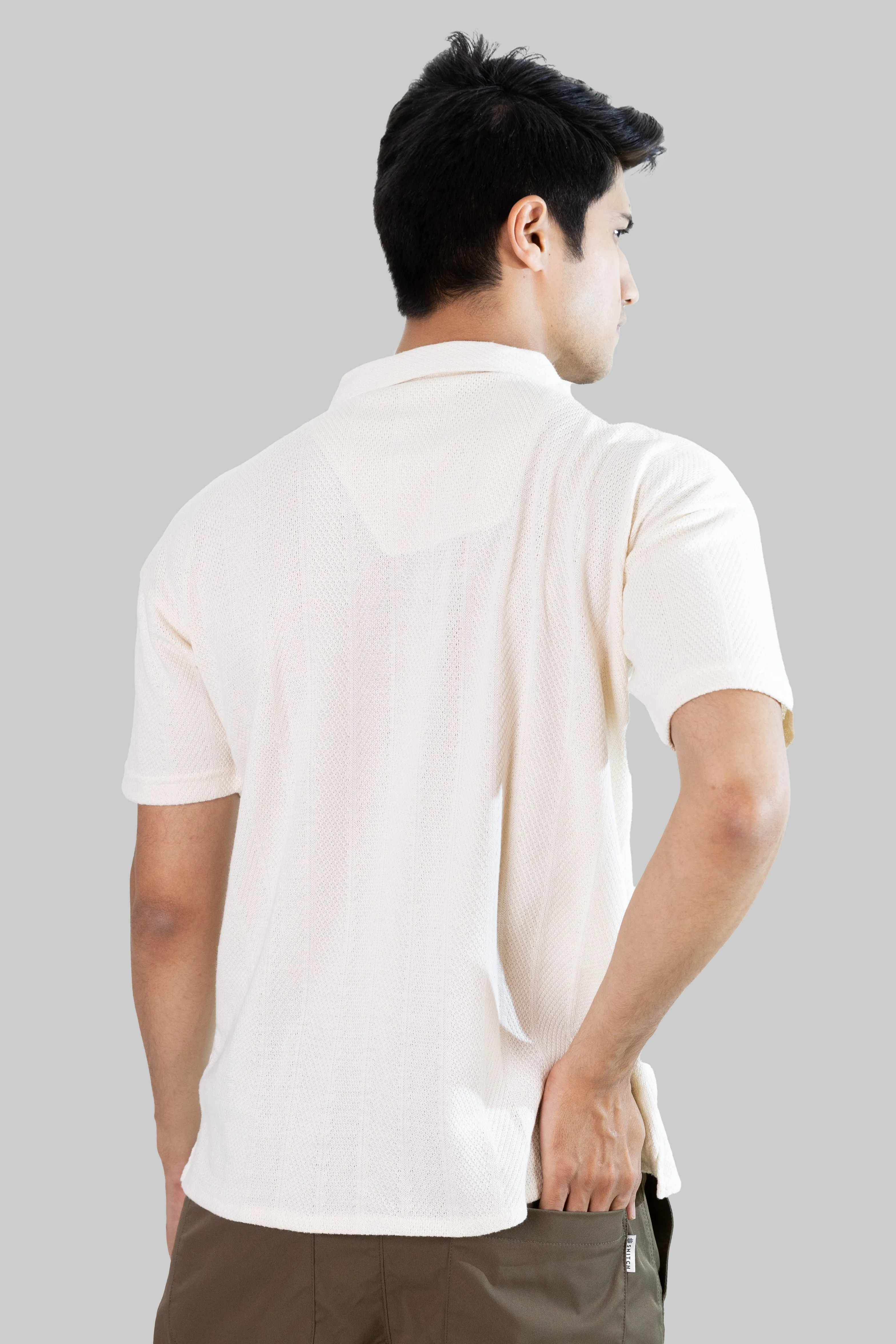 Cuban Stripe Shirt - White