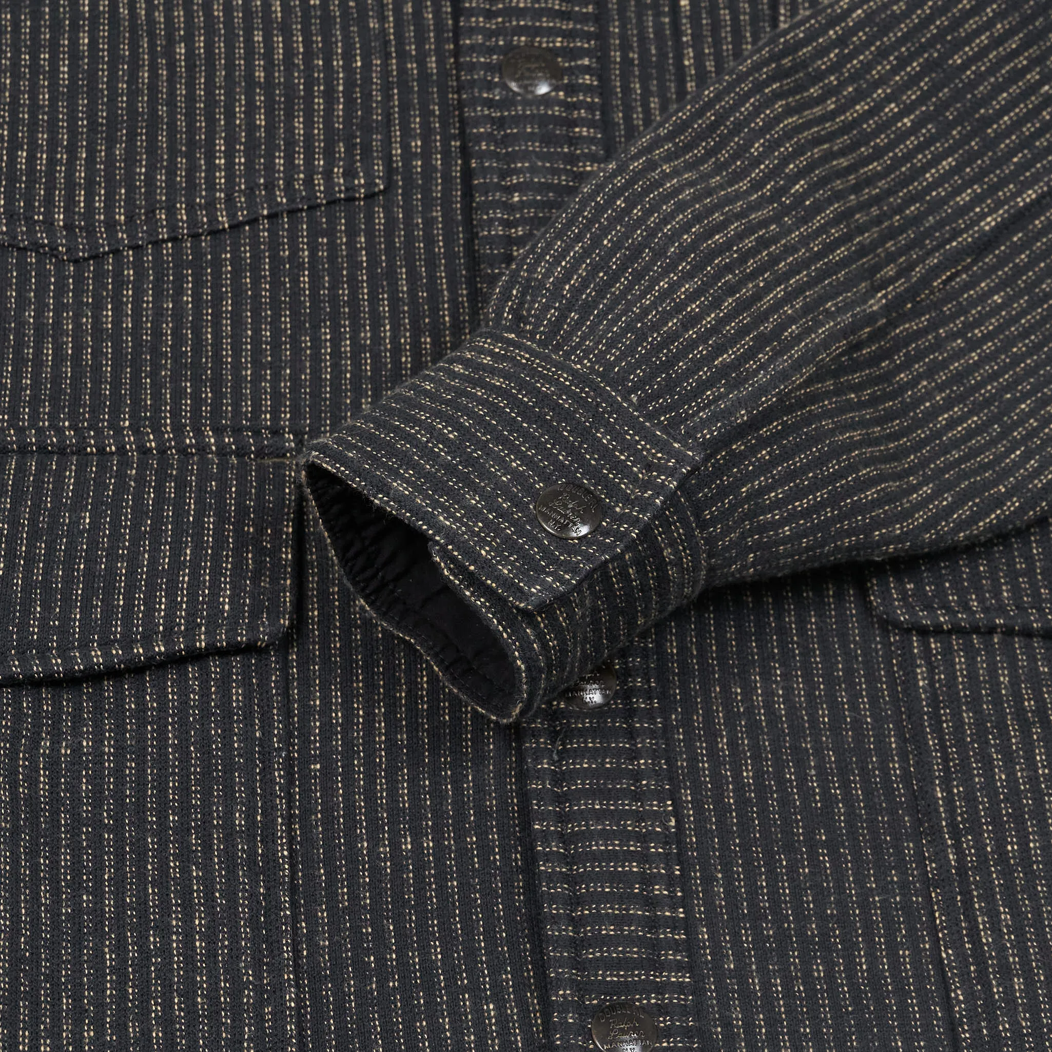 Double RL Jacquard Cardigan Overshirt
