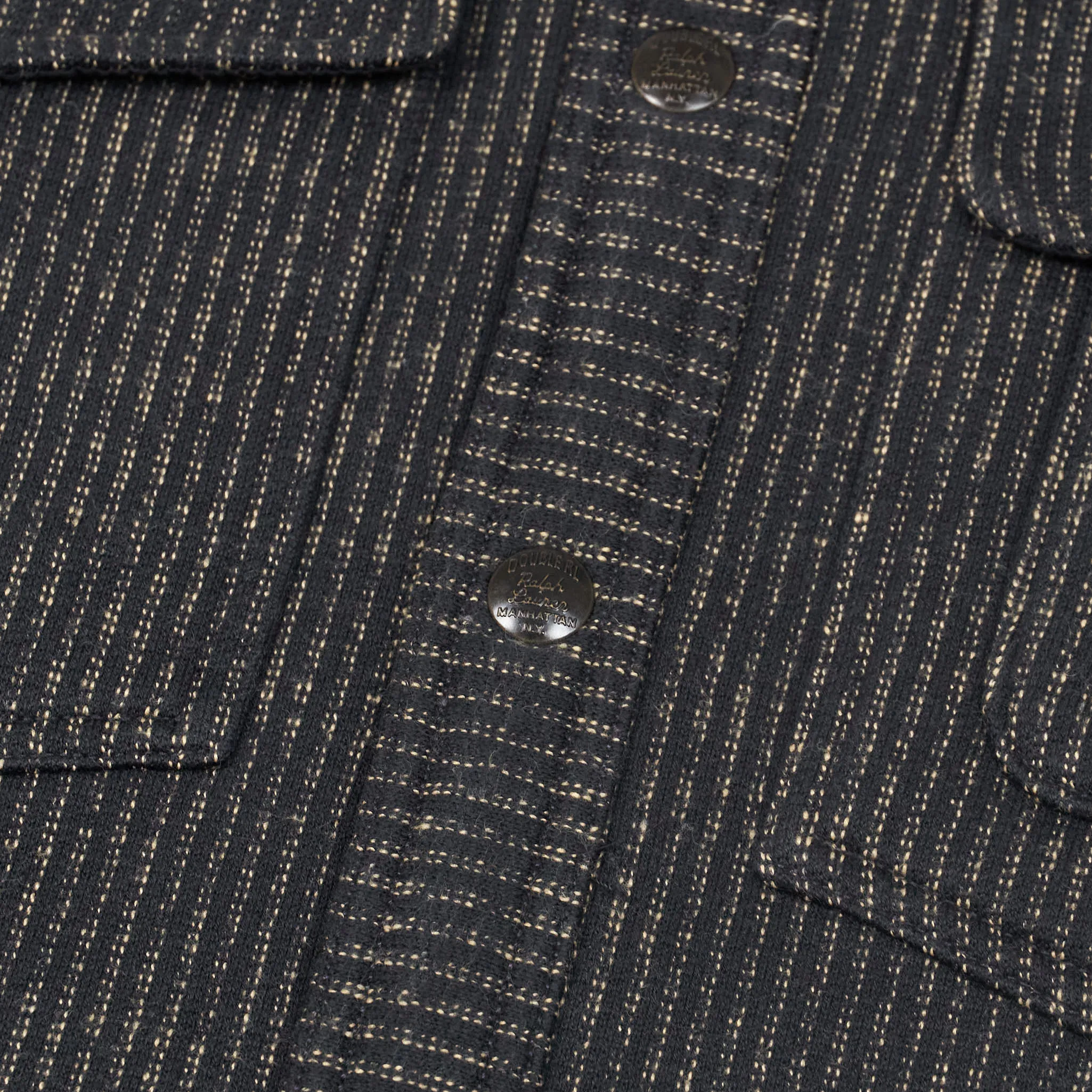 Double RL Jacquard Cardigan Overshirt