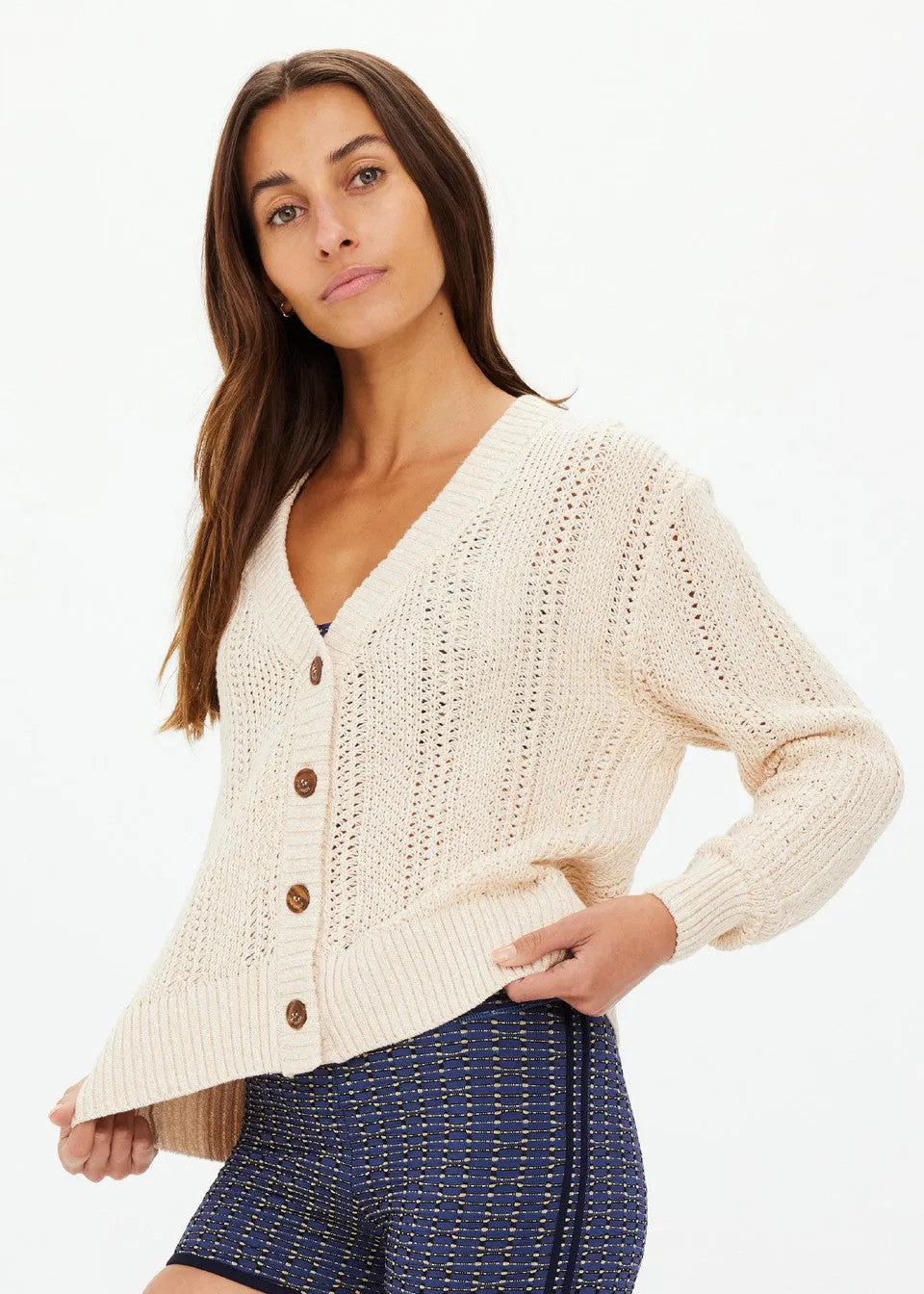 DREW BUTTON KNIT CARDIGAN