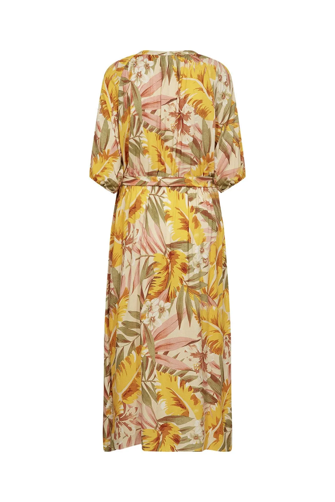 Elyse Dress - Golden Yellow Combi