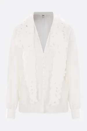 Embroidered Lavallière Shirt