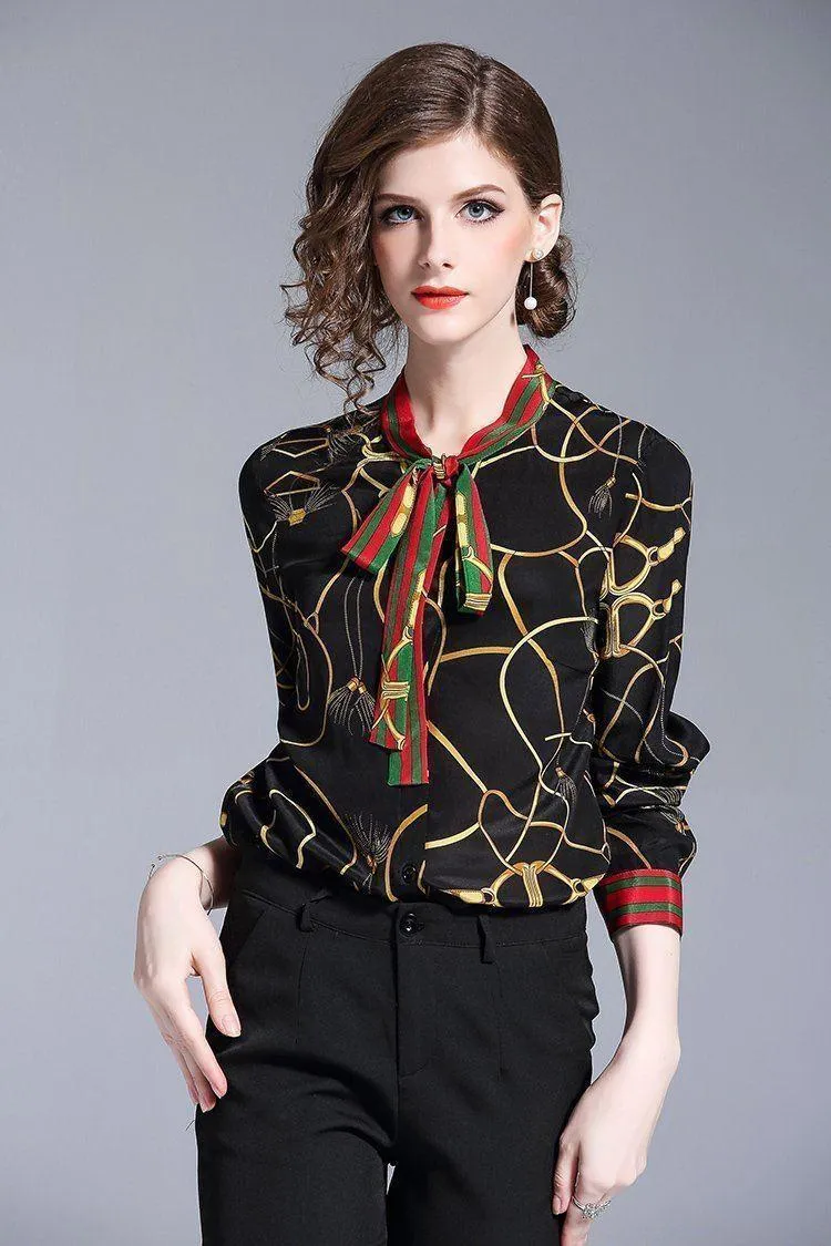 Fashion Blouse Women Elegant Chiffon Blouse