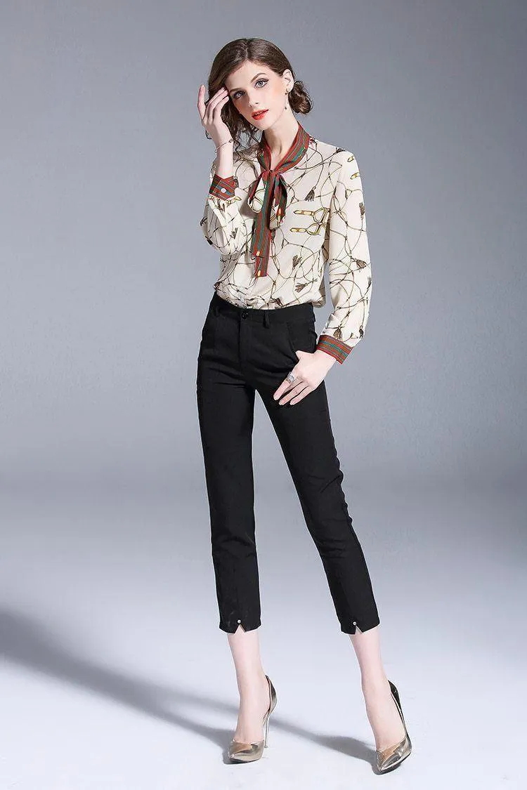 Fashion Blouse Women Elegant Chiffon Blouse