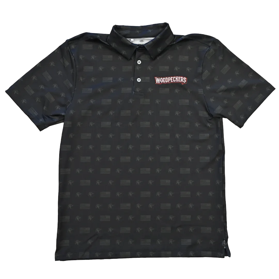 Fayetteville Woodpeckers Under Armour Armourfuse Flag Polo
