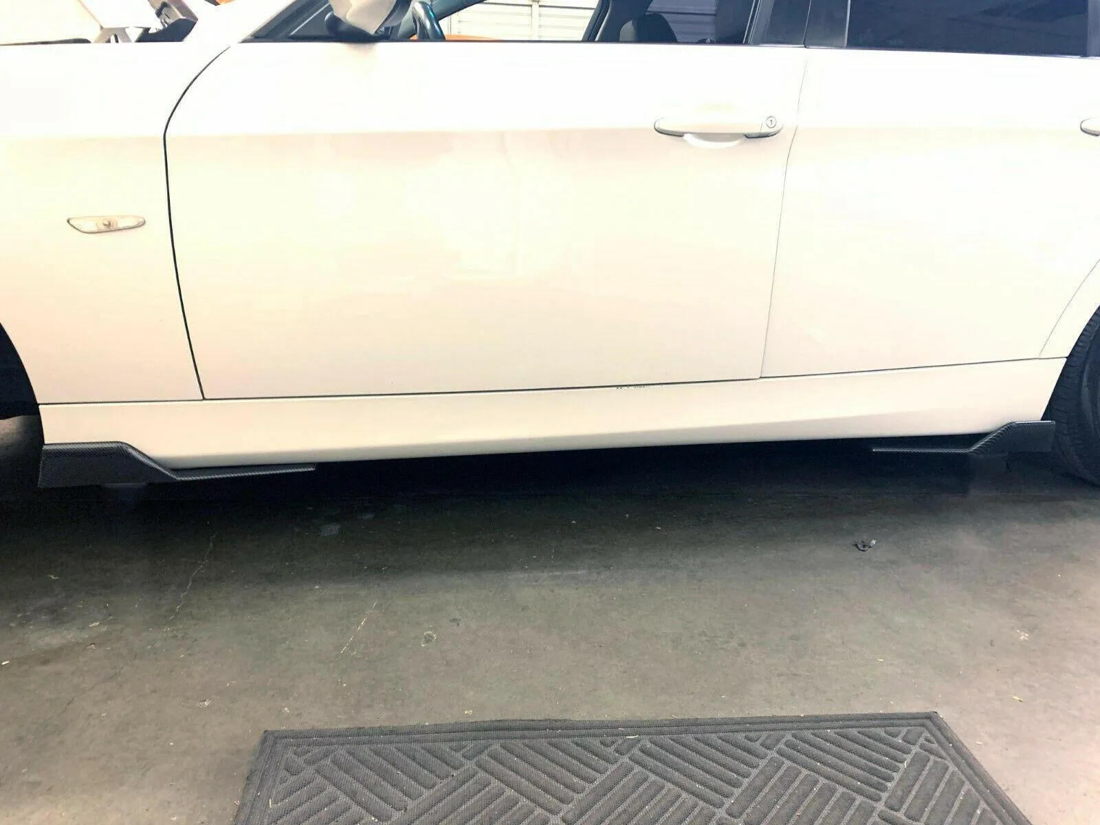 Fit 2008-2020 Honda Accord Side Skirts Spoiler Diffuser Wing (Carbon Fiber Style)