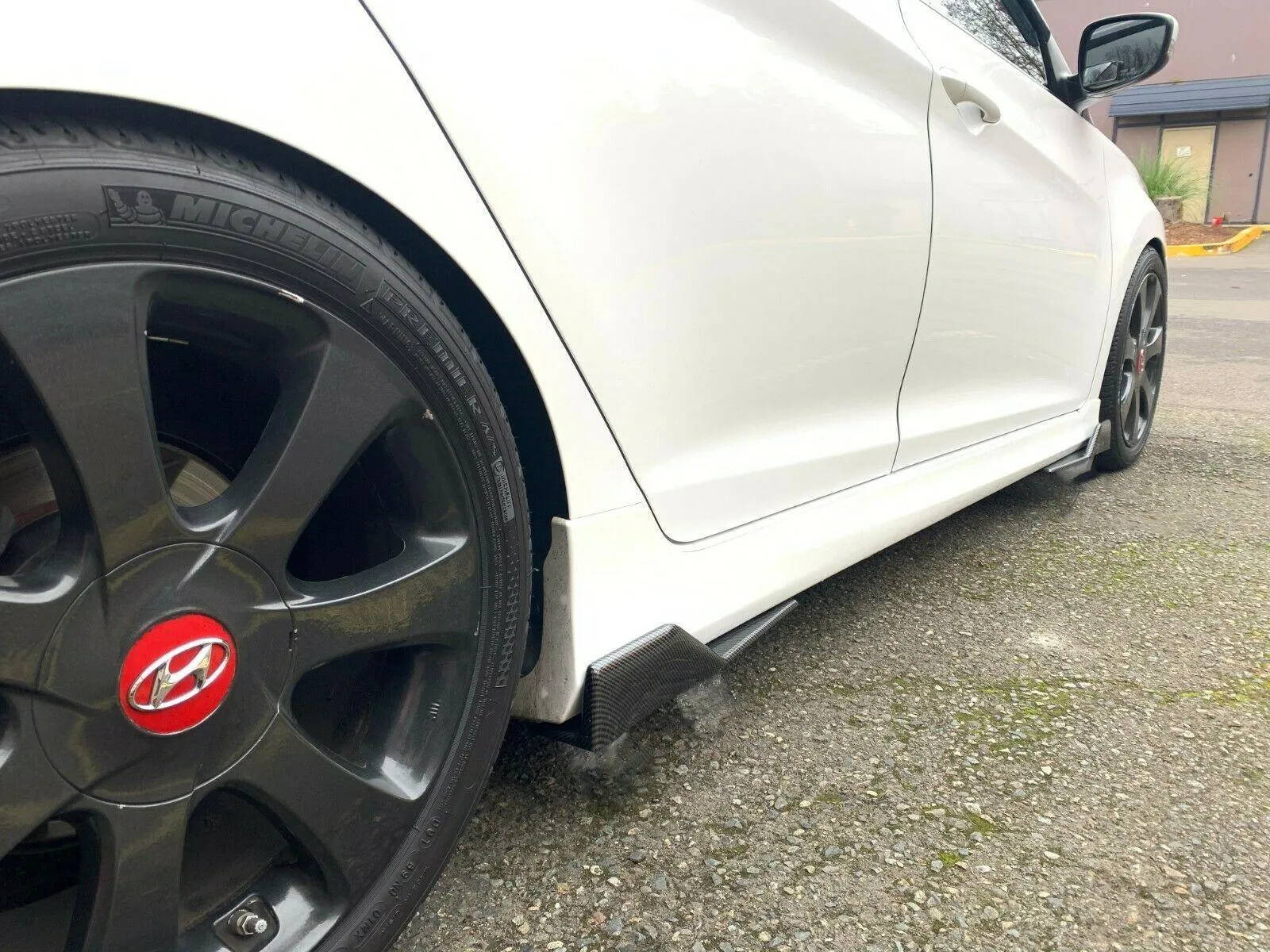 Fit 2008-2020 Honda Accord Side Skirts Spoiler Diffuser Wing (Carbon Fiber Style)