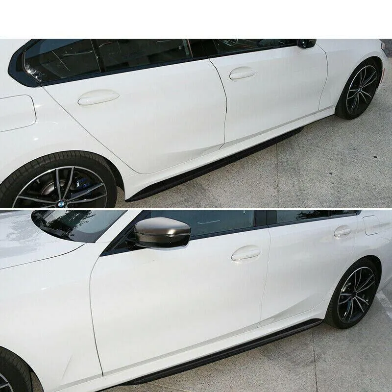 Fit 2012-2018 BMW 3 Series F30 M340i Performance Bumper Style Side Body Skirts (Black)