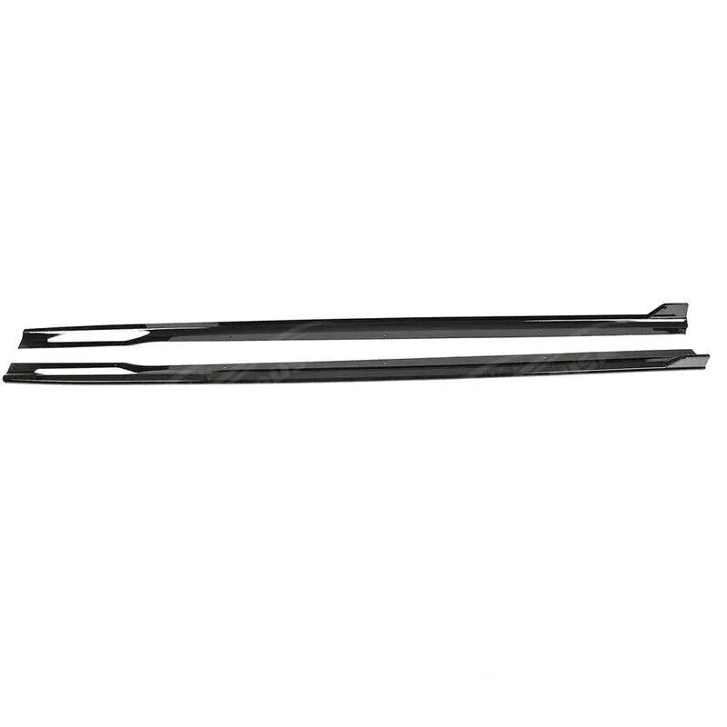 Fits 2021-2024 BMW 4 Series G22 G23 430i M440i 440i Gloss Black Side Body Skirts
