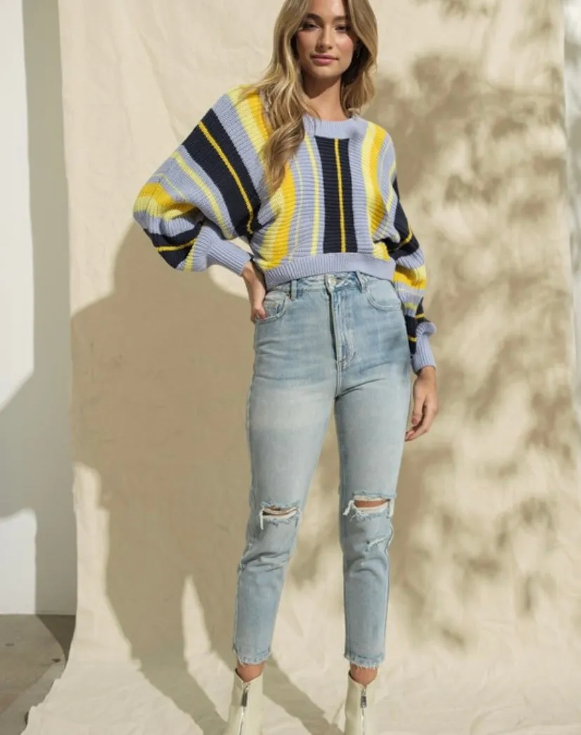 Haley Dolman Cropped Sweater