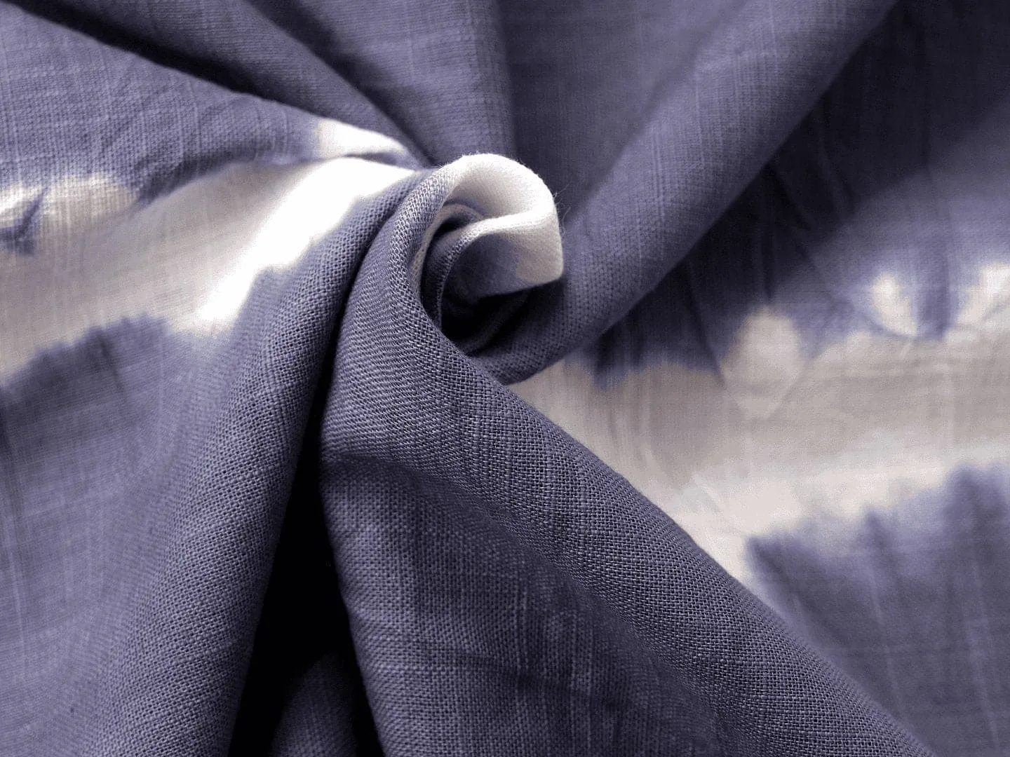 Hand Tie Dye Fabric - Indigo