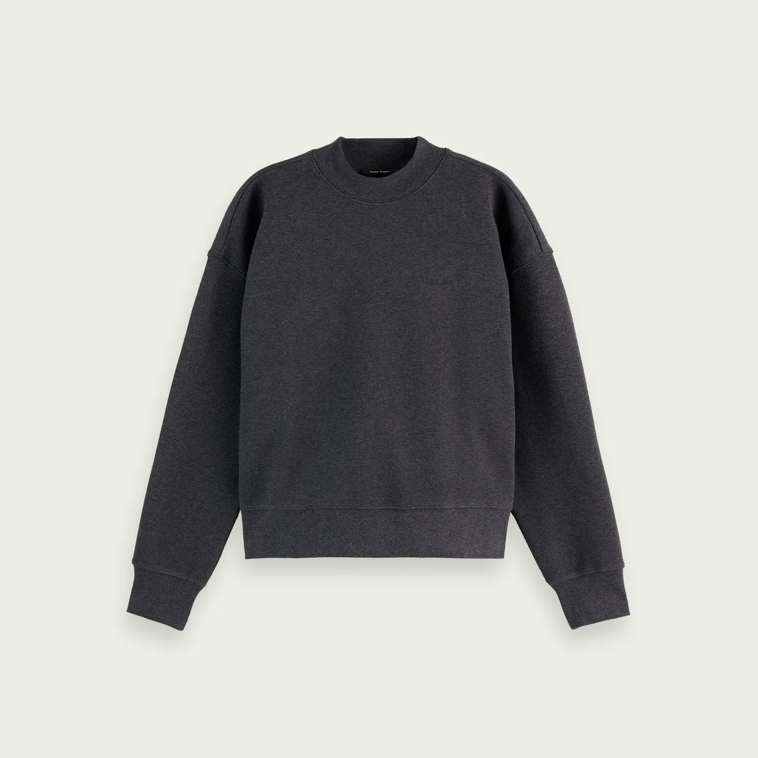 High Neck Relaxed Fit Sweater (Grey)