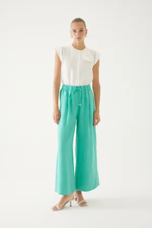 High Waist Tie Detailed Trousers
