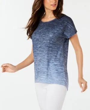 Ideology Womens Space Dye Ombre T-Shirt