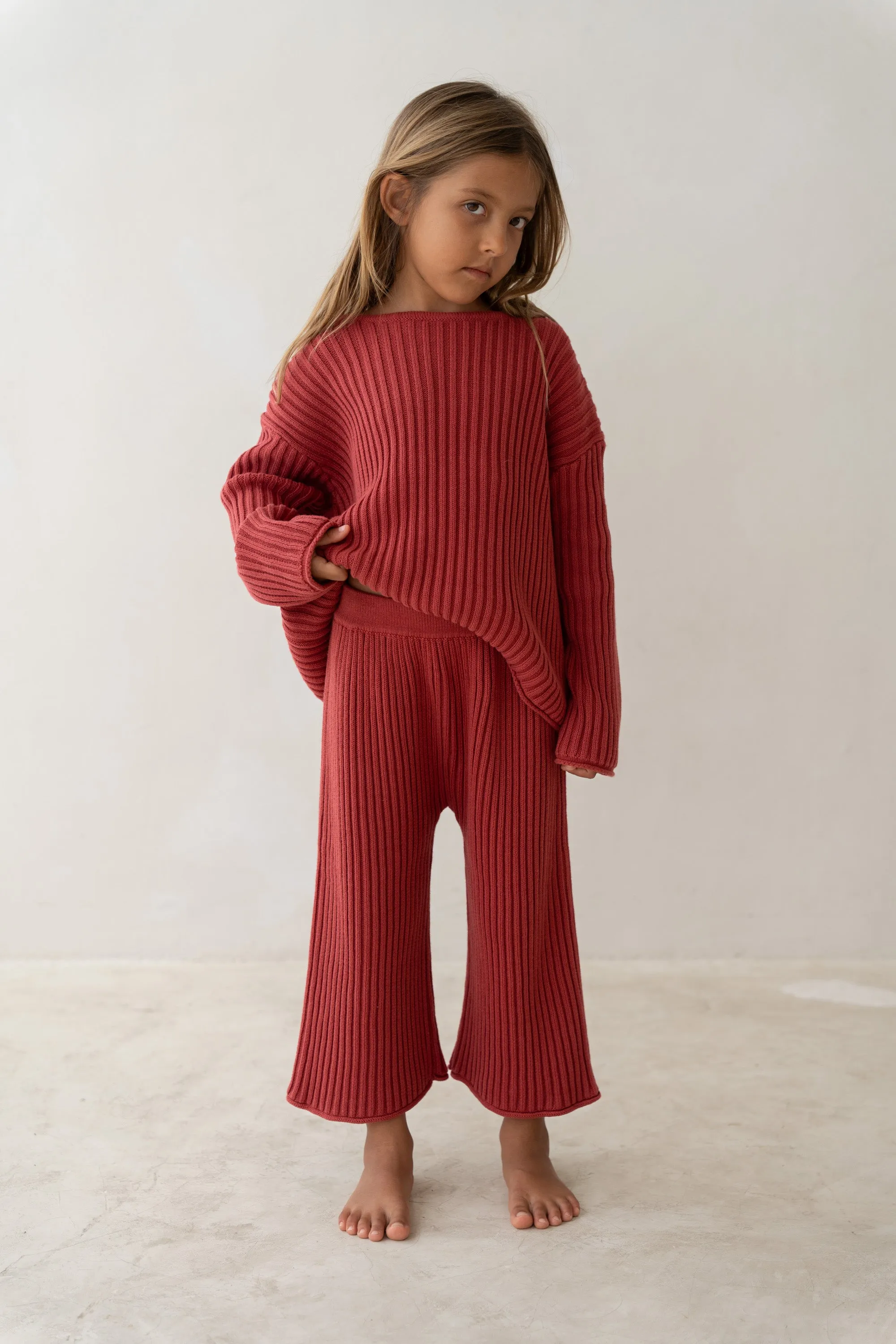 Illoura The Label Essential Knit Jumper Brick