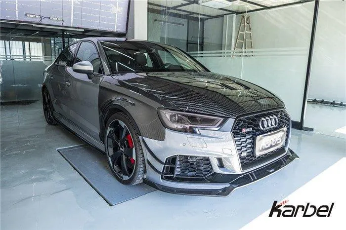 Karbel Carbon Side Skirts for Audi RS3 2018-2020 8V Carbon Fiber