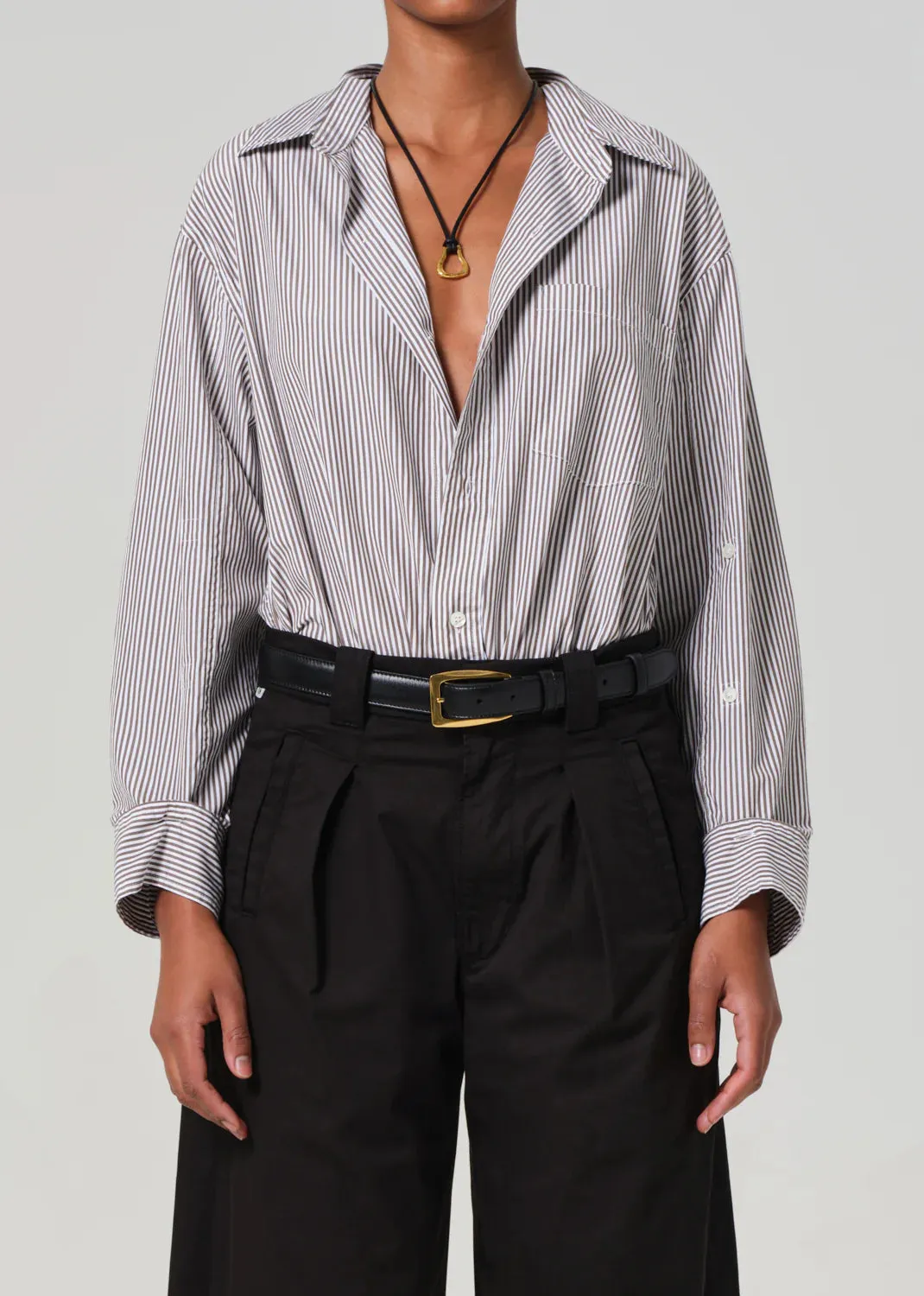 Kayla Shirt in Desert Stripe