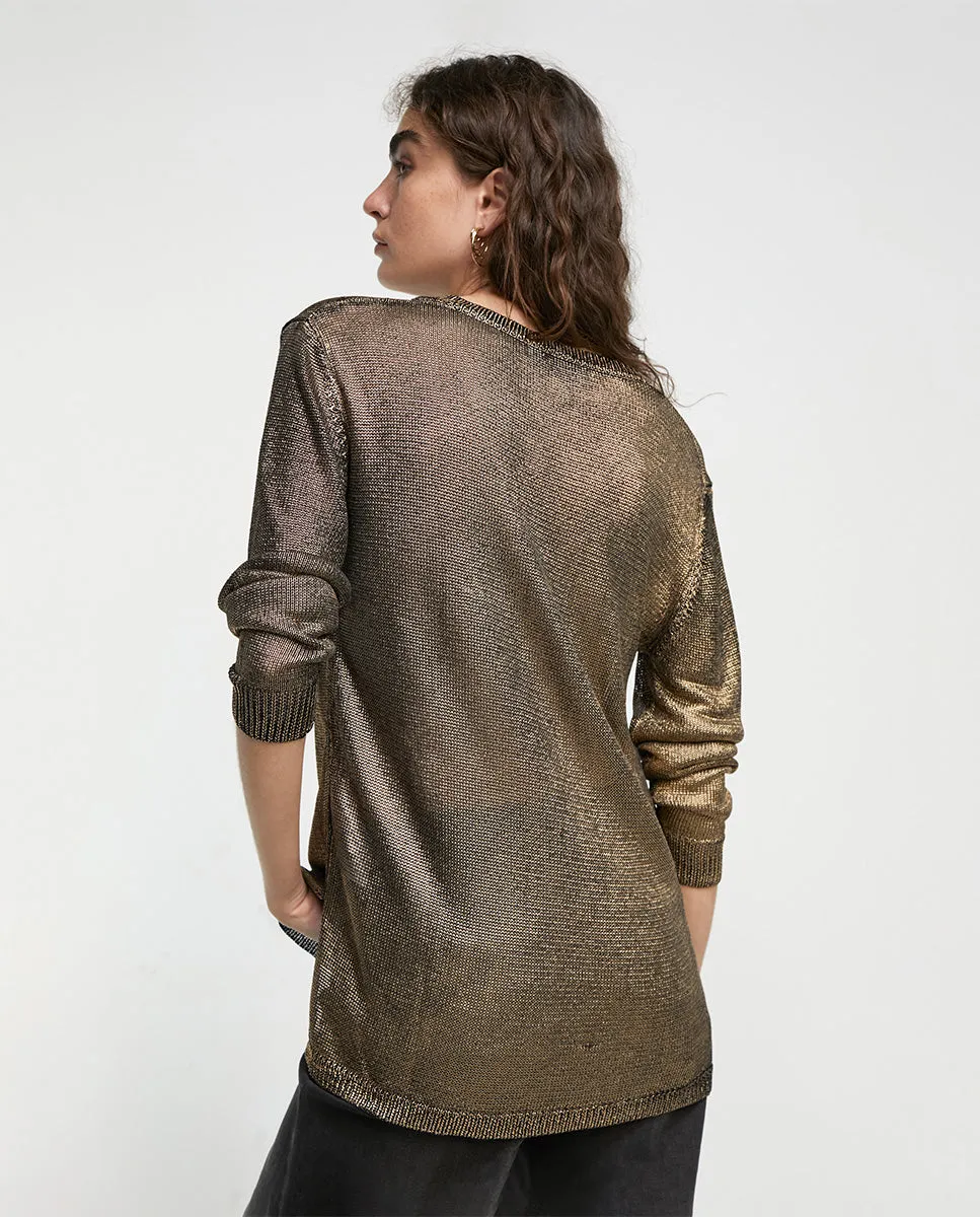 Laminated sweater