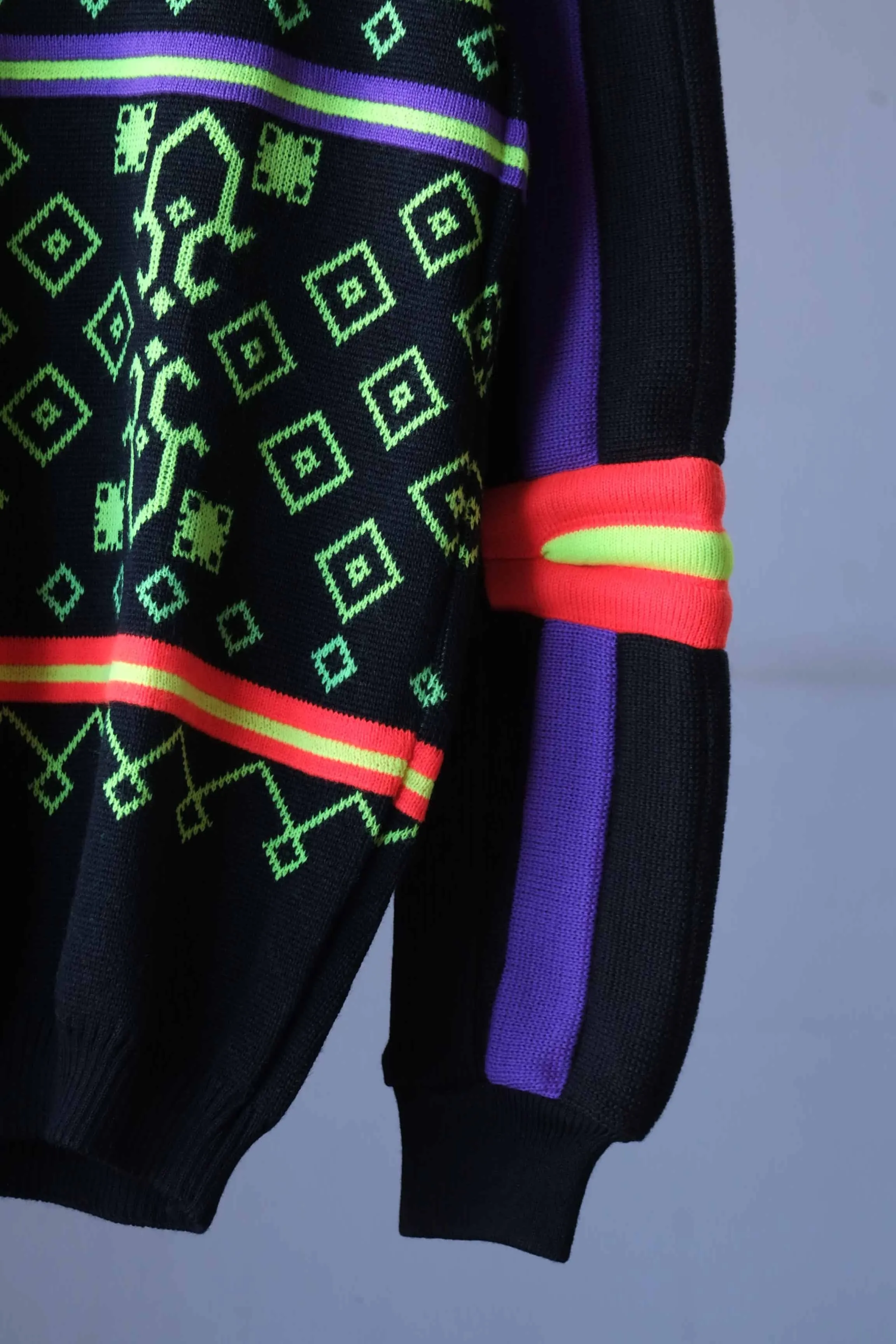 LÖFFLER 90s Neon Jacquard Ski Sweater