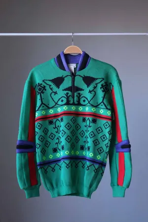 LÖFFLER 90s Neon Jacquard Ski Sweater
