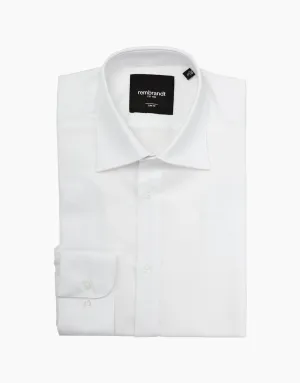 London Long Sleeve Shirt - White Twill