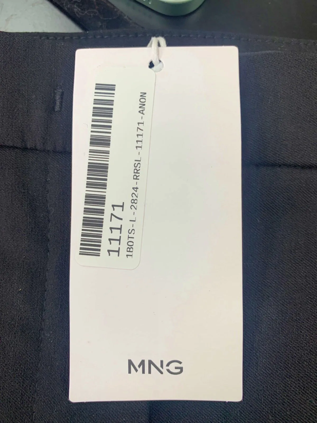 MANGO Black Trousers UK 8