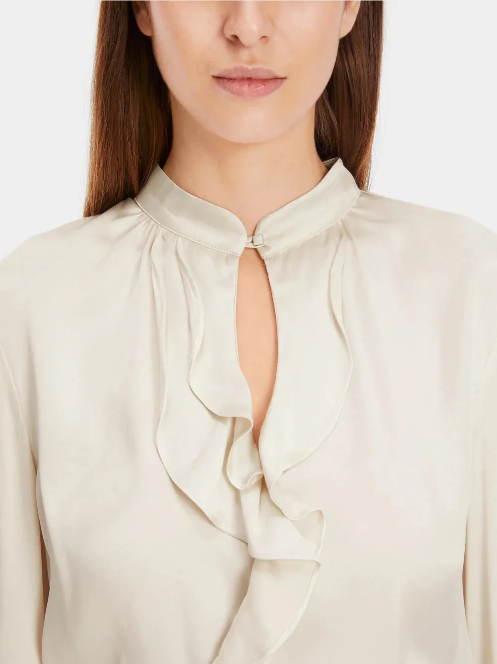 Marc Cain Smoke Elegant blouse with flounce