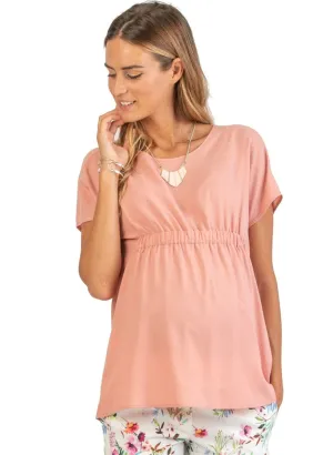 Maternity Blouse with Elastic Bands