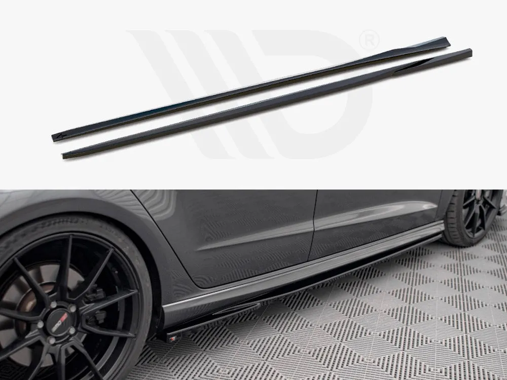 Maxton Design - SIDE SKIRTS DIFFUSERS AUDI S3 SPORTBACK 8V FACELIFT