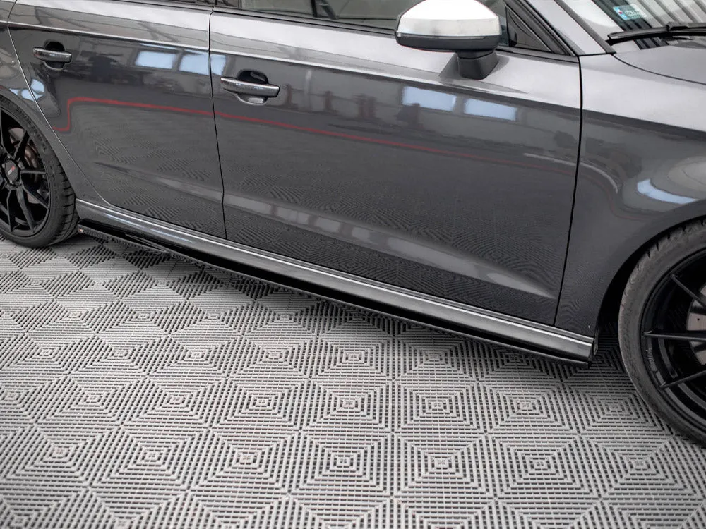Maxton Design - SIDE SKIRTS DIFFUSERS AUDI S3 SPORTBACK 8V FACELIFT