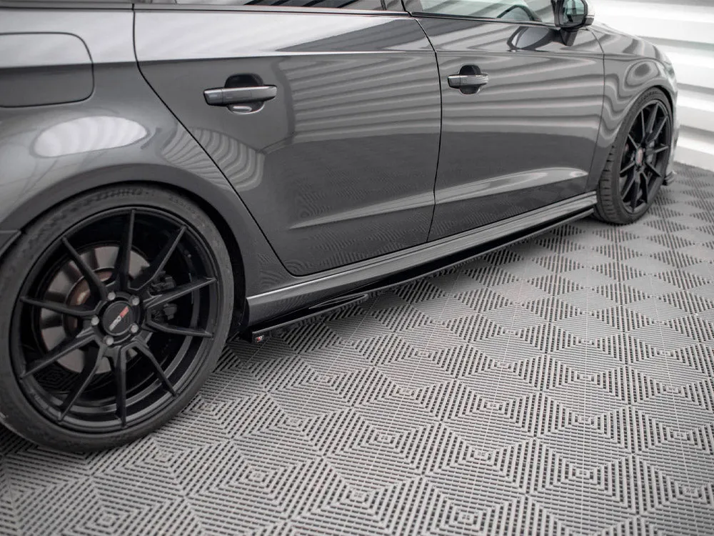 Maxton Design - SIDE SKIRTS DIFFUSERS AUDI S3 SPORTBACK 8V FACELIFT