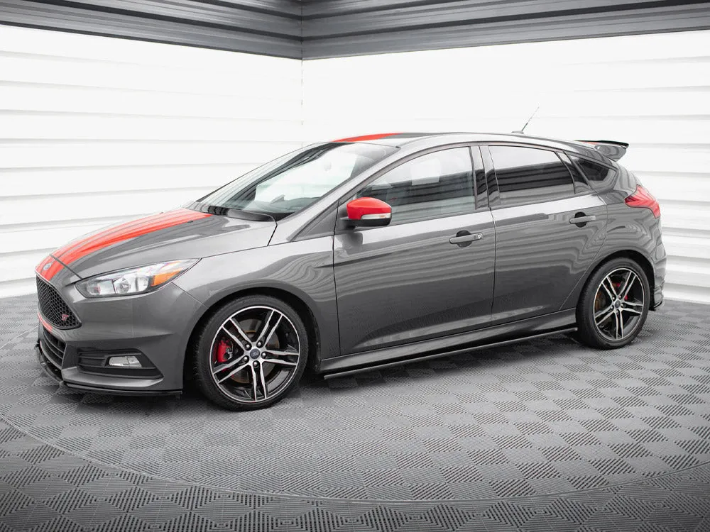 Maxton Design - SIDE SKIRTS DIFFUSERS FORD FOCUS ST / ST-LINE MK3 / MK3 FL HATCHBACK / ESTATE