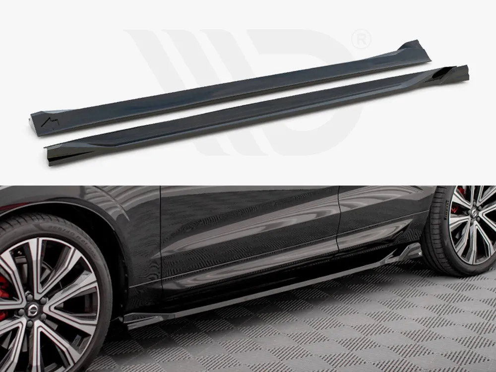 Maxton Design - SIDE SKIRTS DIFFUSERS VOLVO XC60 R-DESIGN MK2 FACELIFT