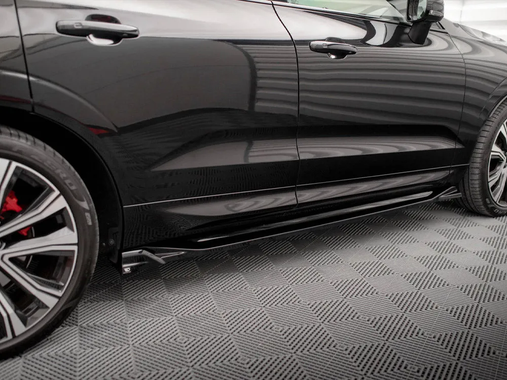 Maxton Design - SIDE SKIRTS DIFFUSERS VOLVO XC60 R-DESIGN MK2 FACELIFT