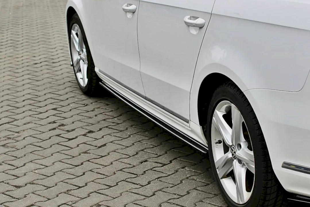 Maxton Design - SIDE SKIRTS DIFFUSERS VW PASSAT B7 R-LINE (2010-2014)