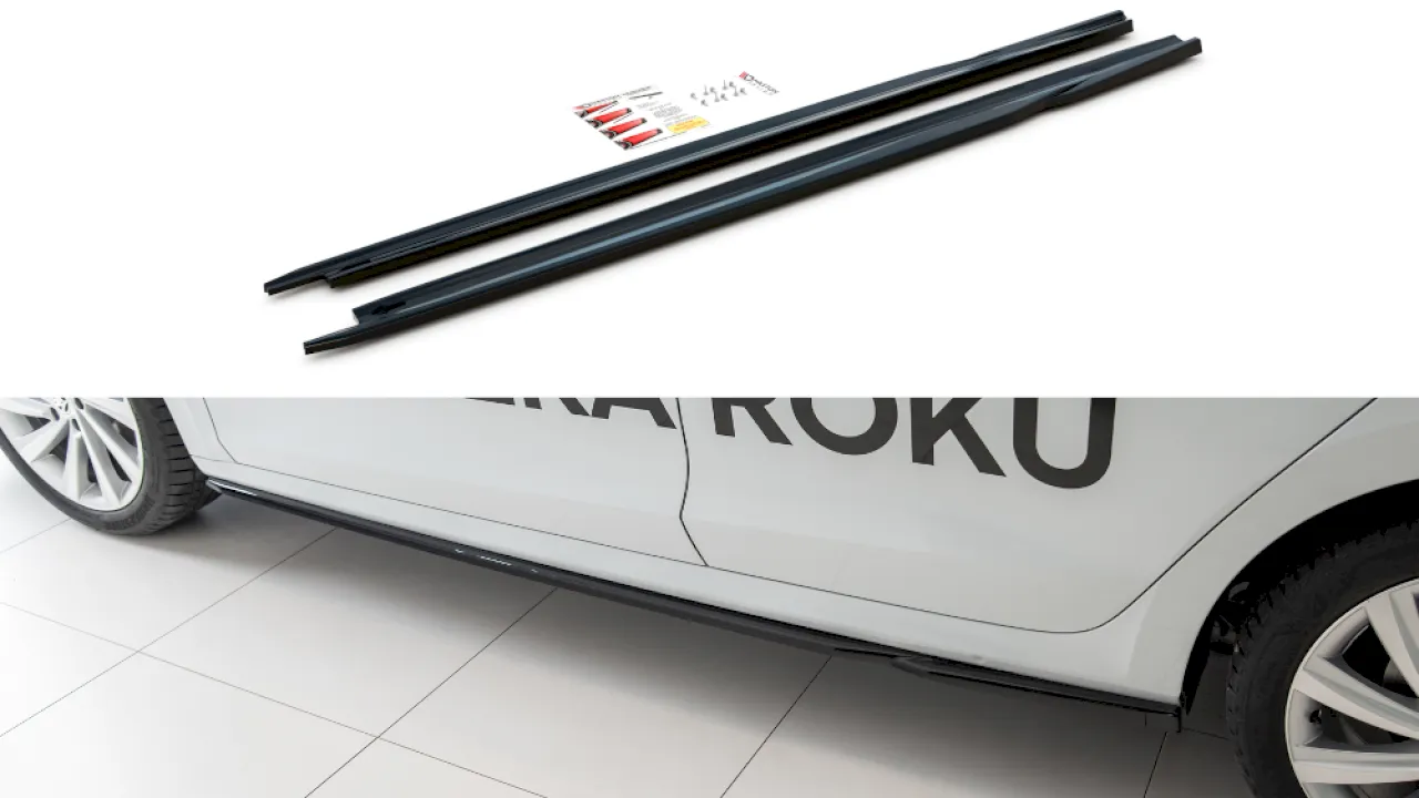 Maxton Design - SIDE SKIRTS SPLITTERS V2 SKODA OCTAVIA MK4 (2019-)
