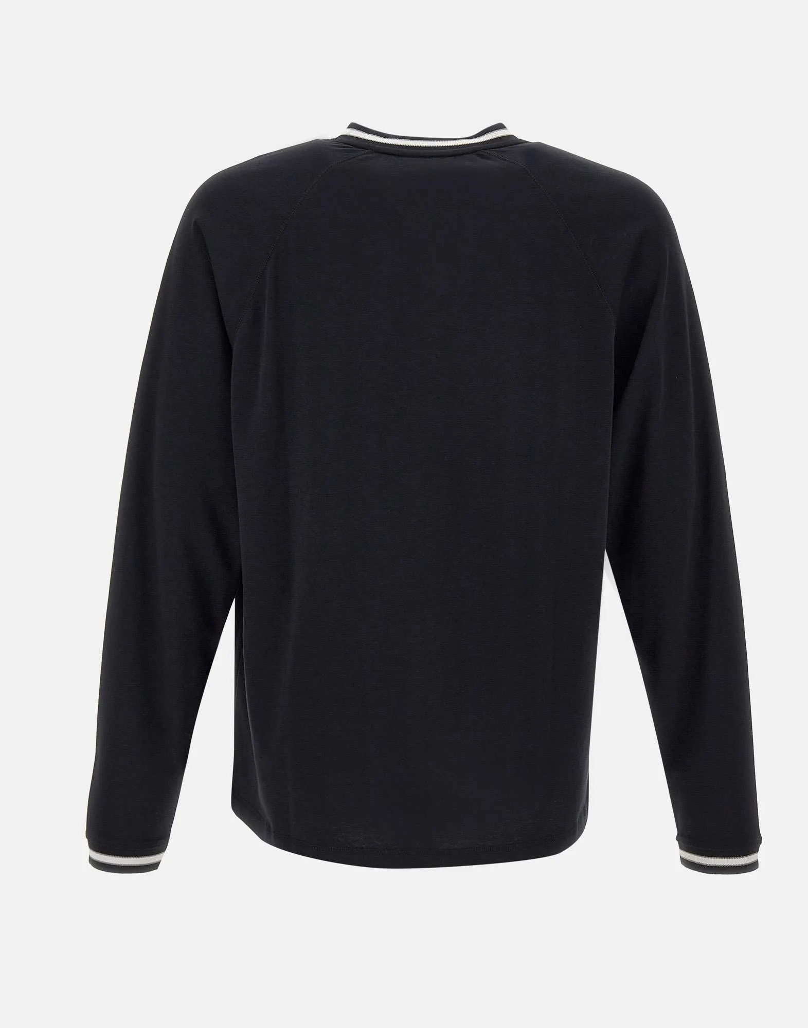 Men's Black Cotton V-Neck Sweater