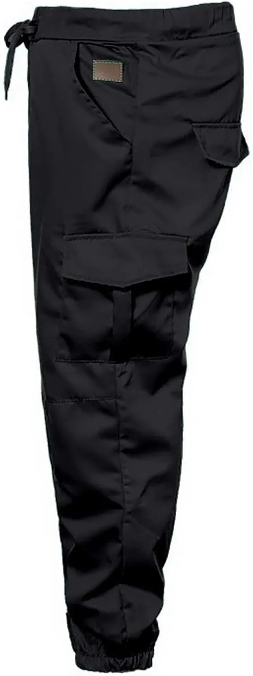 Mens Cargo Sweatpants Slim Fit with Pockets Workout Gym Lightweight Sweat Pants Elastic Waist Sweat Pants Trouser