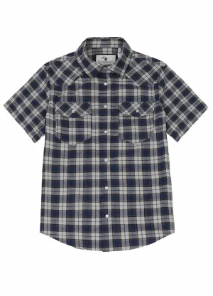 Men's Snap button Short-Sleeve Western shirt